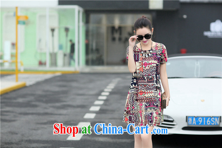 EITAI 2015 Mr Ronald ARCULLI, Korean vogue and female short-sleeved round-collar personality pattern snow woven dresses blue 2 XL pictures, price, brand platters! Elections are good character, the national distribution, so why buy now enjoy more preferential! Health
