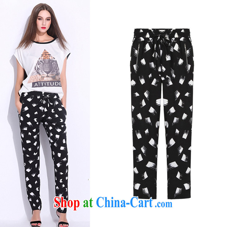 My dyeing clothing summer 2015 new, the United States and Europe, female fashion loose zipper pocket pant black 3 XL (140 - 155 ) jack pictures, price, brand platters! Elections are good character, the national distribution, so why buy now enjoy more preferential! Health
