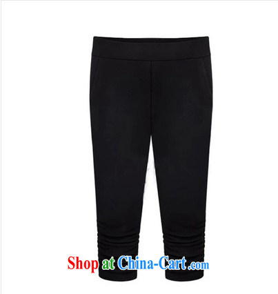 Yu's Sin City 2015 new Europe and North America, the female summer thick mm elasticated waist 7 pants female black 5 XL recommends that you 175 - 200 Jack pictures, price, brand platters! Elections are good character, the national distribution, so why buy now enjoy more preferential! Health