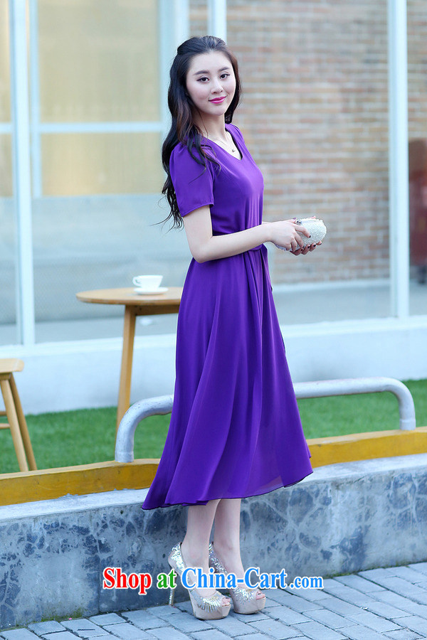 The Ju-Yee Nga 2015 summer new, larger ladies dress short-sleeved thick, snow-woven dresses YJ 9565 blue XXXXL pictures, price, brand platters! Elections are good character, the national distribution, so why buy now enjoy more preferential! Health