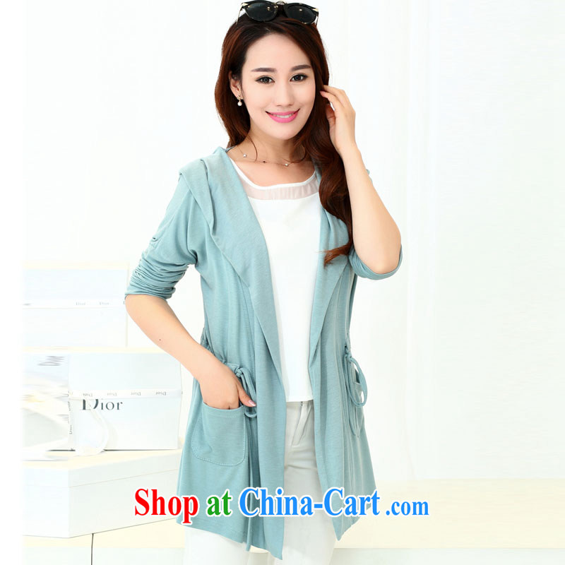 The line takes the Code women spring 2015 new leisure edition, long cap on long-sleeved T-shirt loose jacket sunscreen shirts 5 E 2786 dark green 2 XL, sea routes, and, on-line shopping