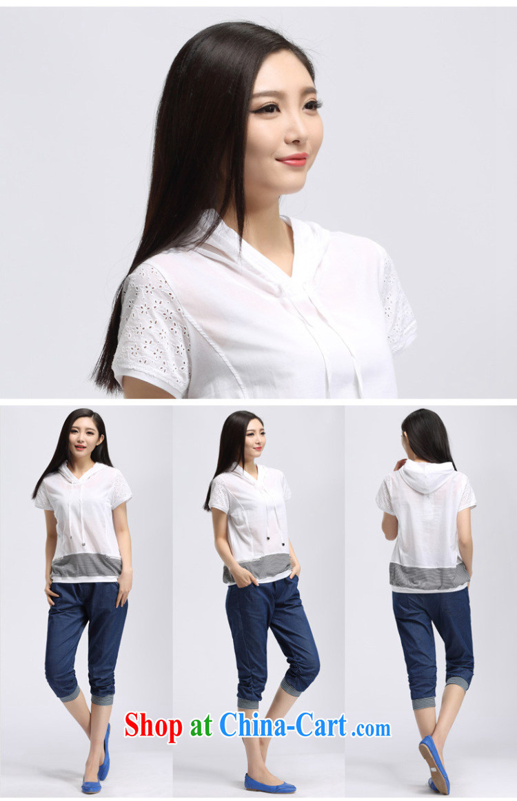 Water with larger female Korean lax T-shirt 2015 summer New MM thick stripes short-sleeved S XK 15 4991 white 3XL pictures, price, brand platters! Elections are good character, the national distribution, so why buy now enjoy more preferential! Health