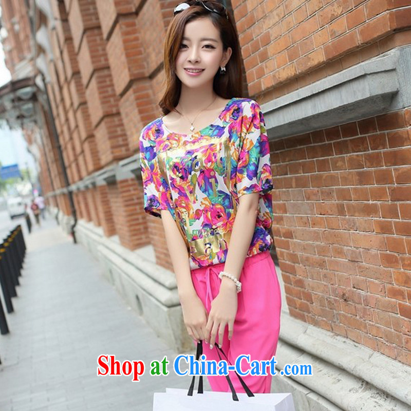 Connie, 2015, Mr Ronald ARCULLI, the code female thick sister short-sleeve T-shirt 7 pants leisure suite of 662 red (T-shirt + pants) XXL (140 - 160 ) jack, Connie (Denisi), online shopping