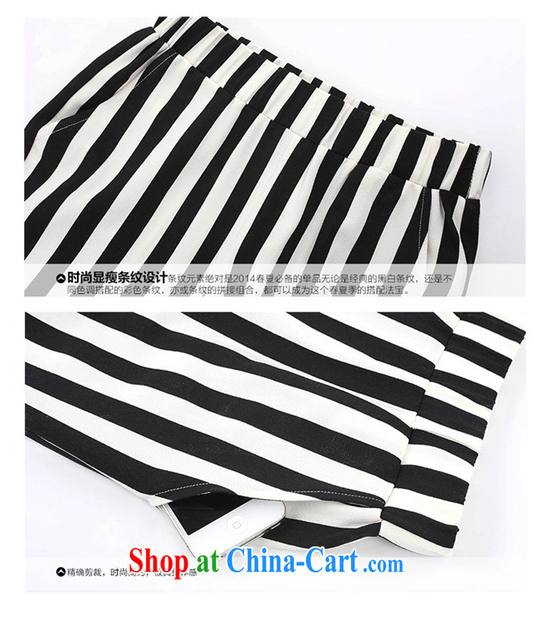 sharp picking 2015 new, the United States and Europe, female video thin package weight 200 mm jack short-sleeved T shirt + striped trousers package the ventricular hypertrophy fat people graphics thin, T-shirt + pants larger XXXXL pictures, price, brand platters! Elections are good character, the national distribution, so why buy now enjoy more preferential! Health
