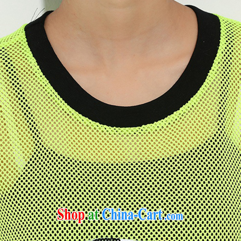 Director of the Advisory Committee 2015 summer new Europe and indeed the XL women mm thick mesh Openwork fluoroscopy replace short-sleeve double-yi skirt fluorescent green single layer loose all code, made the Advisory Committee (mmys), online shopping