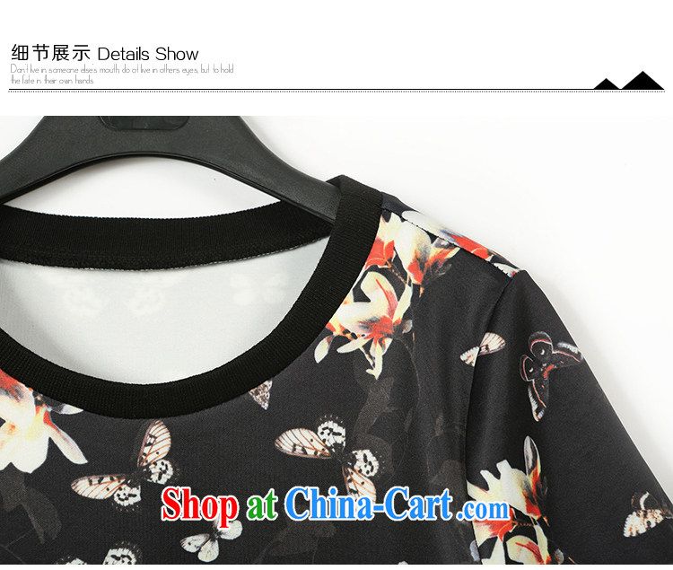 Terrace, Western Europe and the United States, the female summer new loose stamp short-sleeved T-shirt, two-piece black 4XL 165 - 180 Jack left and right pictures, price, brand platters! Elections are good character, the national distribution, so why buy now enjoy more preferential! Health