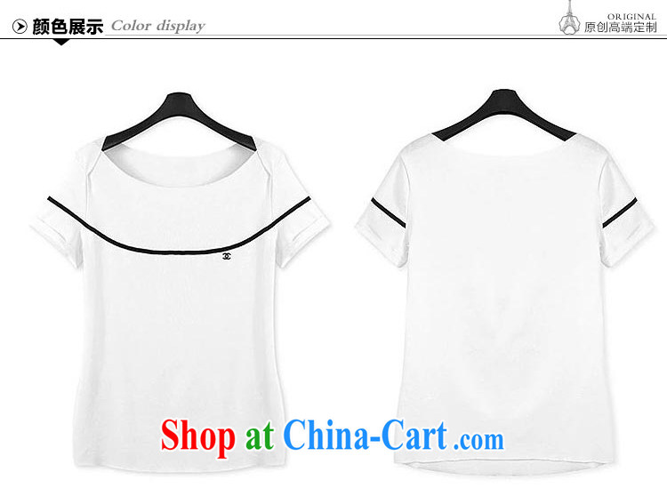 Terrace, Western Europe and the United States, the female summer new loose cotton short-sleeved T-shirt, solid color T-shirt solid two-piece with white 3XL 150 - 165 Jack left and right pictures, price, brand platters! Elections are good character, the national distribution, so why buy now enjoy more preferential! Health