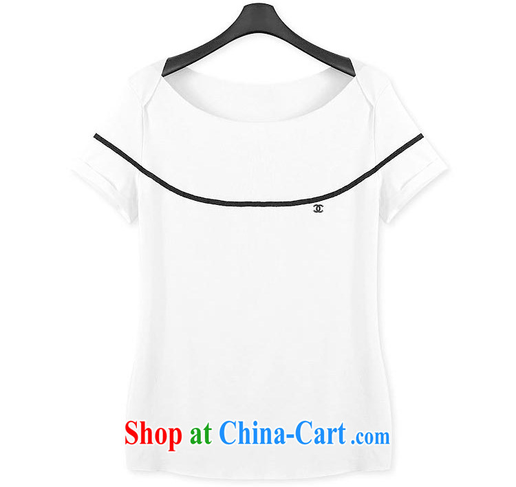 Terrace, Western Europe and the United States, the female summer new loose cotton short-sleeved T-shirt, solid color T-shirt solid two-piece with white 3XL 150 - 165 Jack left and right pictures, price, brand platters! Elections are good character, the national distribution, so why buy now enjoy more preferential! Health