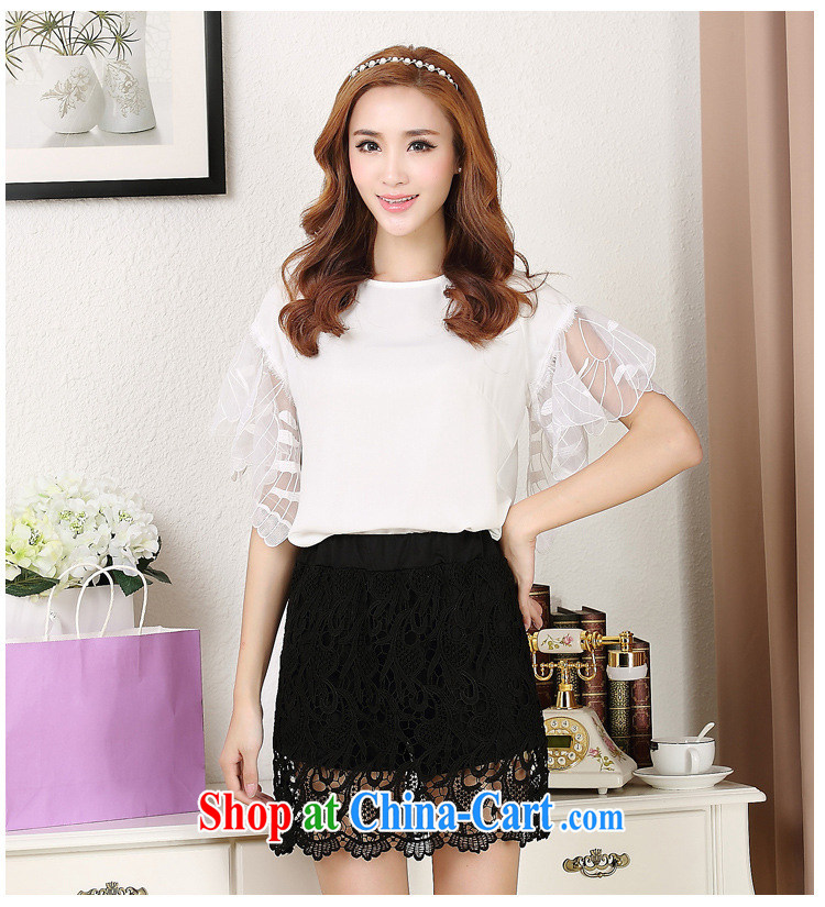 MissDonut 2015 mm thick and fat XL female 200 Jack Korean summer lace body skirt high waist skirts, dress pants black large code 5 XL pictures, price, brand platters! Elections are good character, the national distribution, so why buy now enjoy more preferential! Health