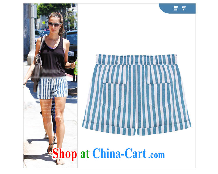 Gangnam-gu taste the code shorts female fat, female video thin leisure Korean version thick sister summer maximum code female striped elastic waist hot pants 813 blue 4 XL recommendations 160 - 180 Jack pictures, price, brand platters! Elections are good character, the national distribution, so why buy now enjoy more preferential! Health