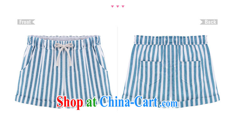 Gangnam-gu taste the code shorts female fat, female video thin leisure Korean version thick sister summer maximum code female striped elastic waist hot pants 813 blue 4 XL recommendations 160 - 180 Jack pictures, price, brand platters! Elections are good character, the national distribution, so why buy now enjoy more preferential! Health