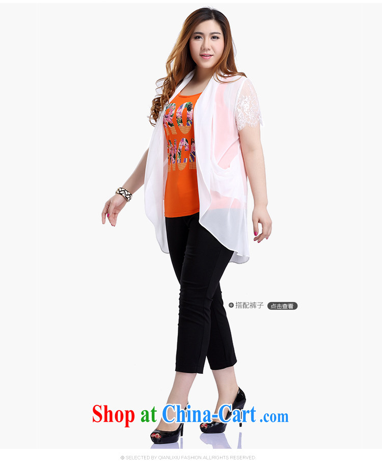 Slim LI Sau 2015 summer new, larger female commuter lace stitching, long, thin, 100 ground short-sleeved shawl snow woven cardigan Q 5312 black 3 XL pictures, price, brand platters! Elections are good character, the national distribution, so why buy now enjoy more preferential! Health