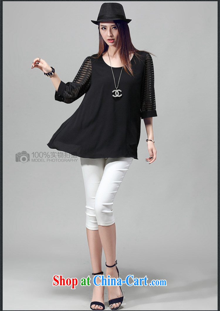 Jade Ms Audrey EU SIA 2015 new, larger female summer shirt European root yarn stitching 7 cuffs loose T-shirt women T-shirt Y 5013 black 3 XL (145 - 160 ) jack pictures, price, brand platters! Elections are good character, the national distribution, so why buy now enjoy more preferential! Health