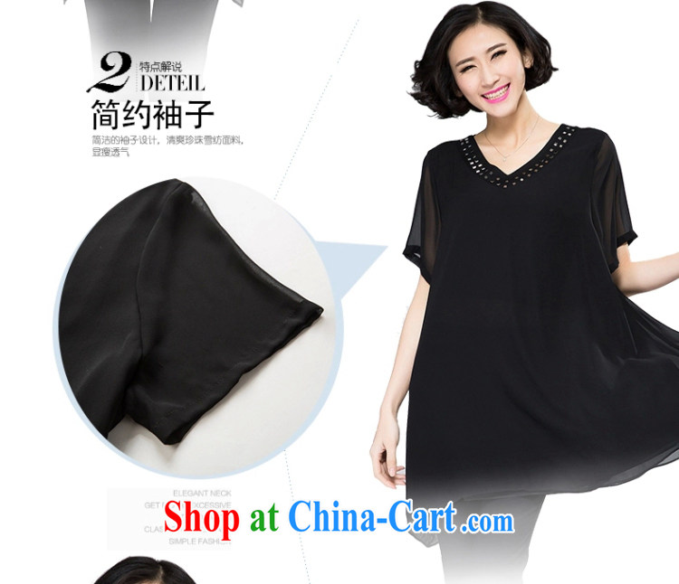 The Gore level, summer 2015 new, larger female thick mmV collar hot drill short-sleeve snow woven dresses black XXXL pictures, price, brand platters! Elections are good character, the national distribution, so why buy now enjoy more preferential! Health