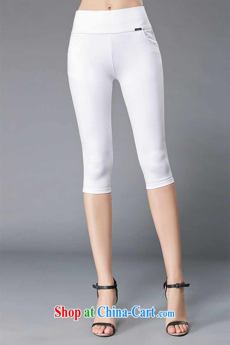 Connie's dream in Europe and America, the female summer mm thick 2015 new style solid color stretch cultivating graphics thin 100 7 ground pants casual women pants Y 3365 white XXXXL pictures, price, brand platters! Elections are good character, the national distribution, so why buy now enjoy more preferential! Health