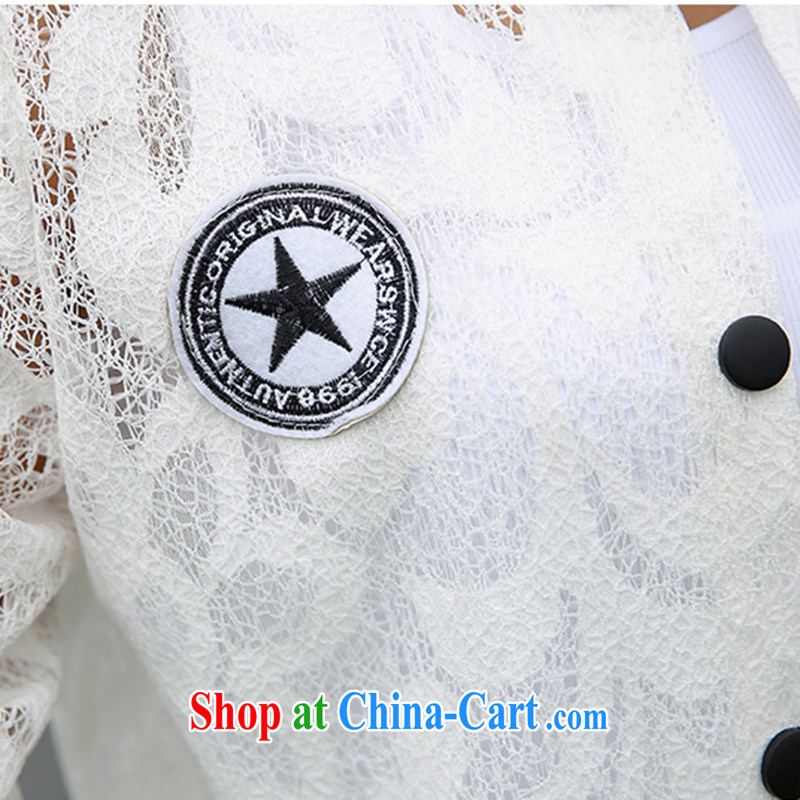 Nest, summer 2015 new women with stylish lace-solid-colored hook flower language empty nets sunscreen shirt jacket the jacket picture color L, nests, and shopping on the Internet