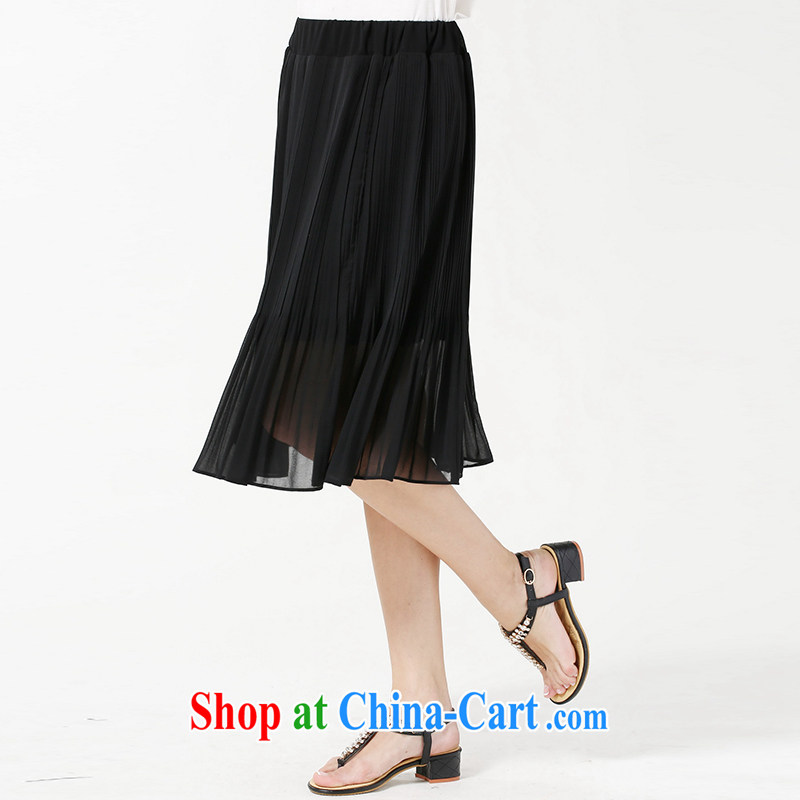 Connie's dream in Europe and indeed the XL women 200 Jack mm thick summer 2015 new stylish 100 hem snow woven body skirt the skirt s 3611 black XXXXL, Anne's dream, and shopping on the Internet