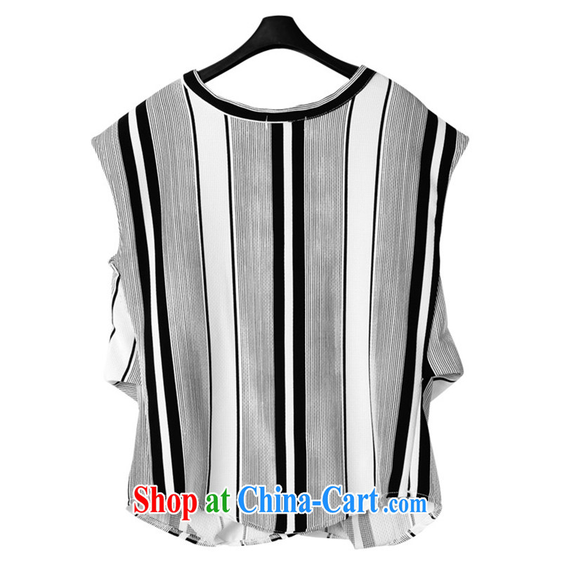 EITAI summer 2015 new, the United States and Europe, female and indeed XL video thin stripes T-shirt + shorts two piece girls Kit dresses picture color 2 XL, EITAI, shopping on the Internet