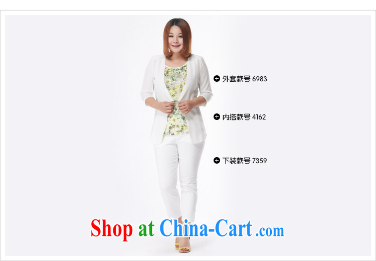 MSSHE XL girls 2015 new summer lace fashion, stamp small vest 4162 white 4XL pictures, price, brand platters! Elections are good character, the national distribution, so why buy now enjoy more preferential! Health