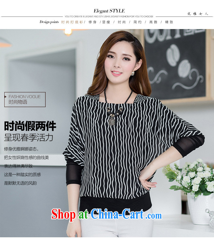 The 2015 code female summer Korean summer short-sleeved and indeed intensify, thick, graphics thin leisure relaxed thick mm Summer Snow streaks woven shirts T-shirt thin stripes 3 XL pictures, price, brand platters! Elections are good character, the national distribution, so why buy now enjoy more preferential! Health