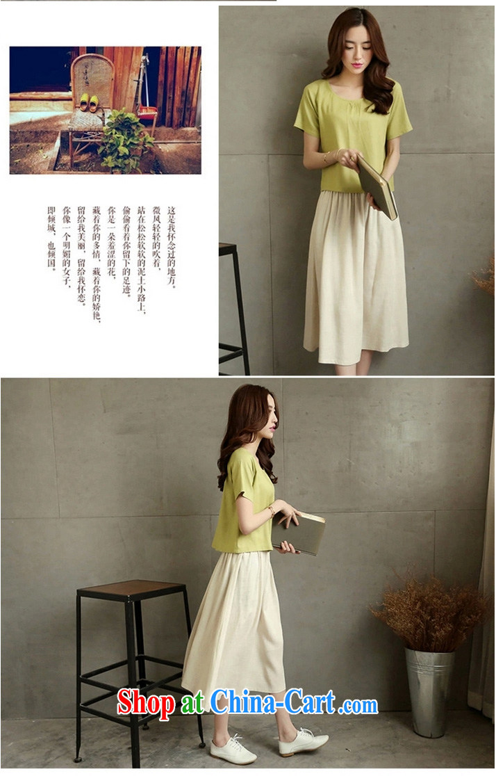flower girl Isabelle 2015 new Korean literature and fresh, the code female liberal two-piece cotton the dresses, long skirts female D 1764 white T-shirt + red petticoat XXL pictures, price, brand platters! Elections are good character, the national distribution, so why buy now enjoy more preferential! Health