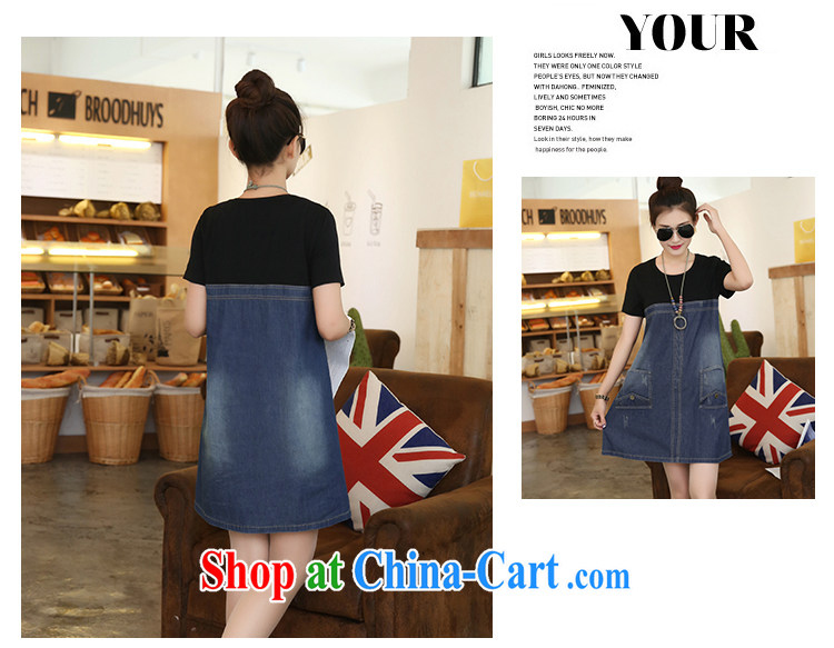 The Ju-Yee Nga 2015 summer new, larger female thick sister graphics thin jeans dresses YS 5085 black XXL pictures, price, brand platters! Elections are good character, the national distribution, so why buy now enjoy more preferential! Health