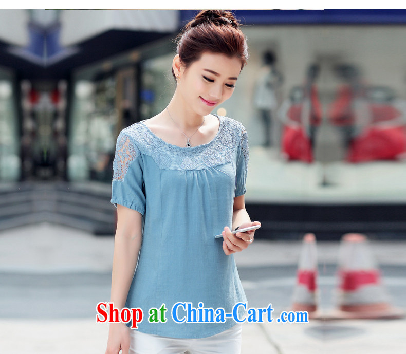 Ling, leecoo summer 2015 the new larger female female T shirt BB 6806 denim blue 3 XL pictures, price, brand platters! Elections are good character, the national distribution, so why buy now enjoy more preferential! Health