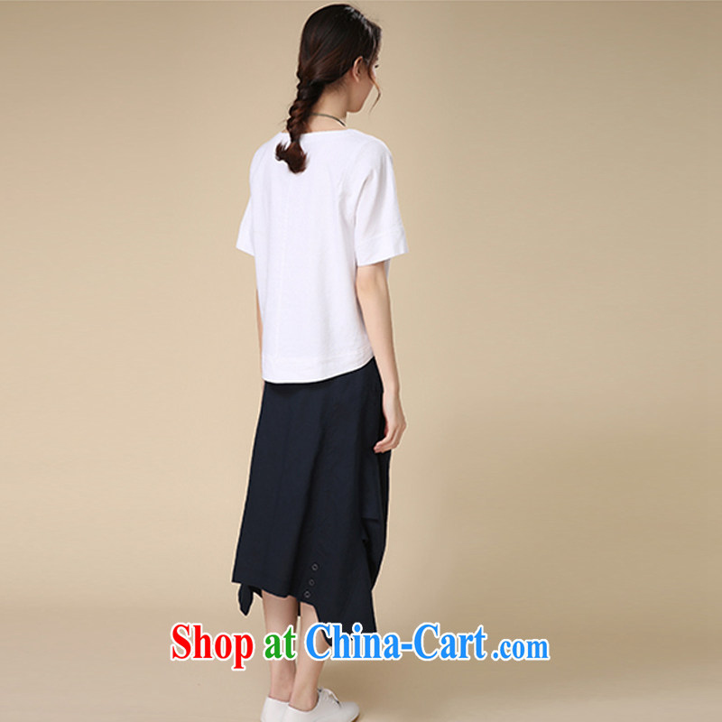 The Ju-Yee Nga larger female solid shirt summer on stamp duty, graphics thin cotton Ma T pension YS 5283 green XXL, Yu Yee Nga, shopping on the Internet