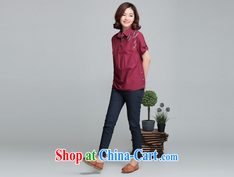 Ling, leecoo 2015 summer on the new larger female female shirt XH 9357 maroon 3XL pictures, price, brand platters! Elections are good character, the national distribution, so why buy now enjoy more preferential! Health