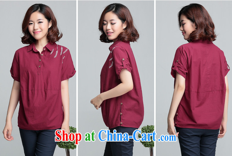 Ling, leecoo 2015 summer on the new larger female female shirt XH 9357 maroon 3XL pictures, price, brand platters! Elections are good character, the national distribution, so why buy now enjoy more preferential! Health