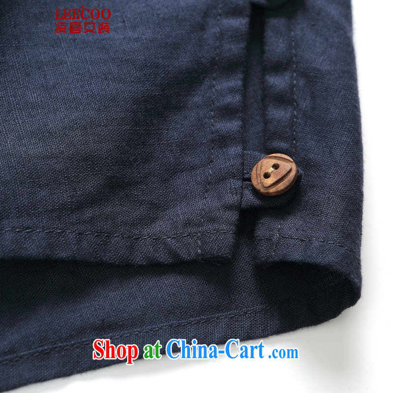 Ling, leecoo 2015 summer on the new larger female female shirt XH 9357 maroon 3XL, Ling (leecoo), shopping on the Internet