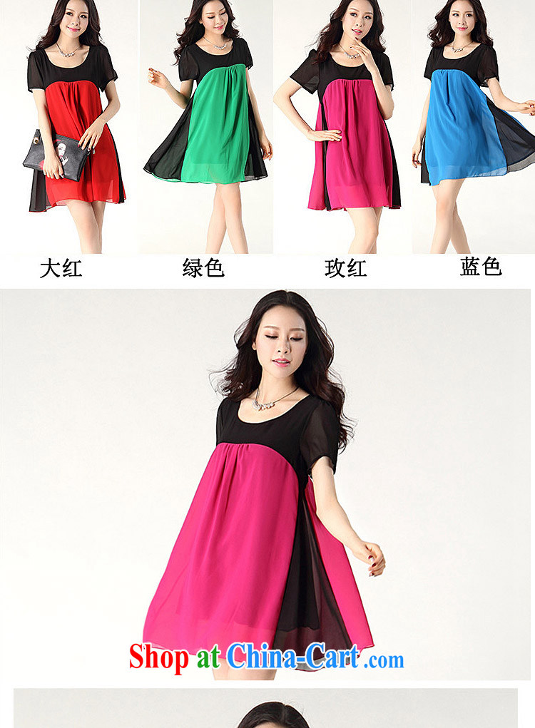 Mr Miller Martha 2015 summer thick sister short-sleeve snow woven dresses skirts stitching of red XXXXL pictures, price, brand platters! Elections are good character, the national distribution, so why buy now enjoy more preferential! Health