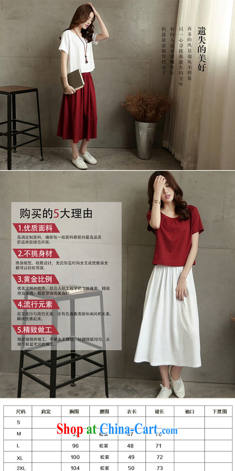 Ning small girl summer 2015 new art nouveau cotton Ma Sau San Kit linen two-piece T-shirt + long skirt green T-shirt M skirt XXL pictures, price, brand platters! Elections are good character, the national distribution, so why buy now enjoy more preferential! Health
