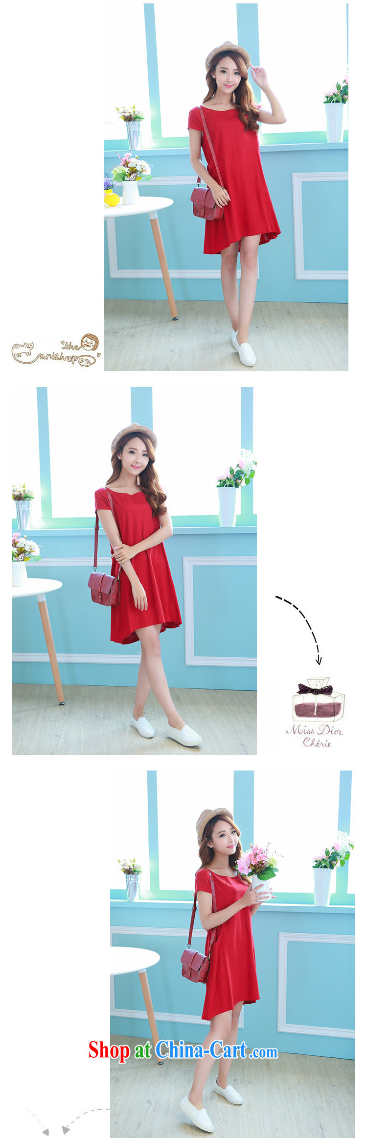 The Commission cotton dress Korean version the code loose linen dresses cotton skirt the large blue code L pictures, price, brand platters! Elections are good character, the national distribution, so why buy now enjoy more preferential! Health