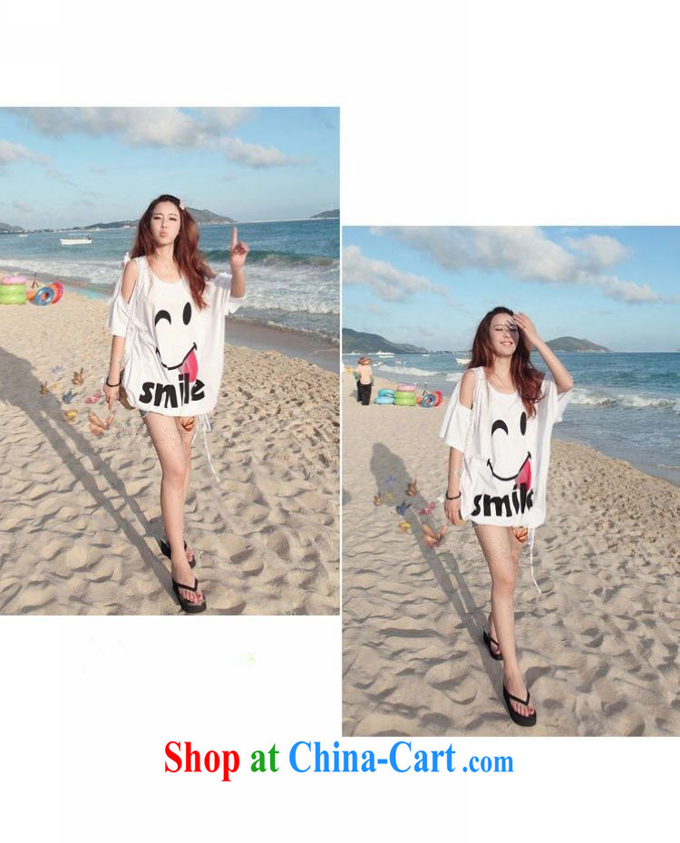 Left Sophie 2015 Korean summer wear women's clothing loose the code short-sleeved T pension 200 jack to wear thick MM leisure stamp letters T pension white are code pictures, price, brand platters! Elections are good character, the national distribution, so why buy now enjoy more preferential! Health