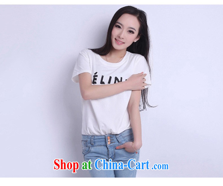 Morning would be 2015 summer new Korea and indeed increase, female very casual letter stamp T shirt thick sister 100 ground graphics thin short sleeved shirt T T-shirt black 4XL pictures, price, brand platters! Elections are good character, the national distribution, so why buy now enjoy more preferential! Health