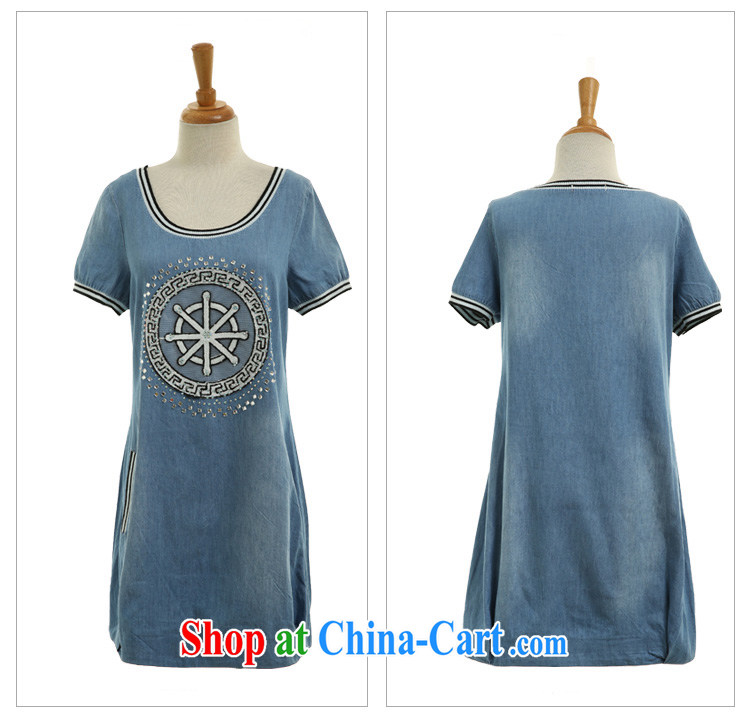 In short, will be the 2015 Korean version of the new, larger female casual loose video thin, long denim dress denim dress J 872 windmill pattern 3 XL pictures, price, brand platters! Elections are good character, the national distribution, so why buy now enjoy more preferential! Health