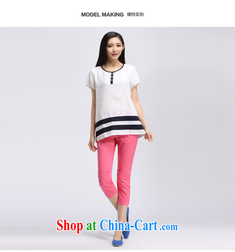 by water and fat XL women 2015 summer new thick mm leisure cotton Ma short-sleeved T-shirt S XK 15 5001 white XL pictures, price, brand platters! Elections are good character, the national distribution, so why buy now enjoy more preferential! Health