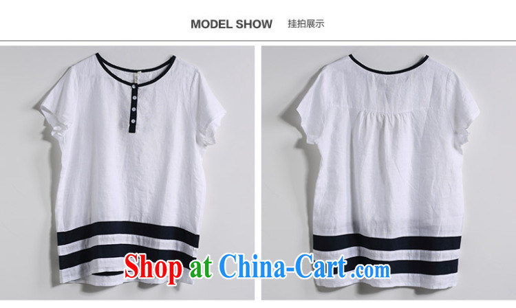 by water and fat XL women 2015 summer new thick mm leisure cotton Ma short-sleeved T-shirt S XK 15 5001 white XL pictures, price, brand platters! Elections are good character, the national distribution, so why buy now enjoy more preferential! Health