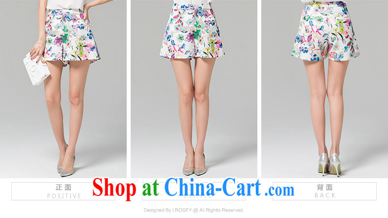 Blue Water XL female 2015 summer new shorts thick MM high waist and stylish graphics thin stamp wide leg pants suit the code XL pictures, price, brand platters! Elections are good character, the national distribution, so why buy now enjoy more preferential! Health