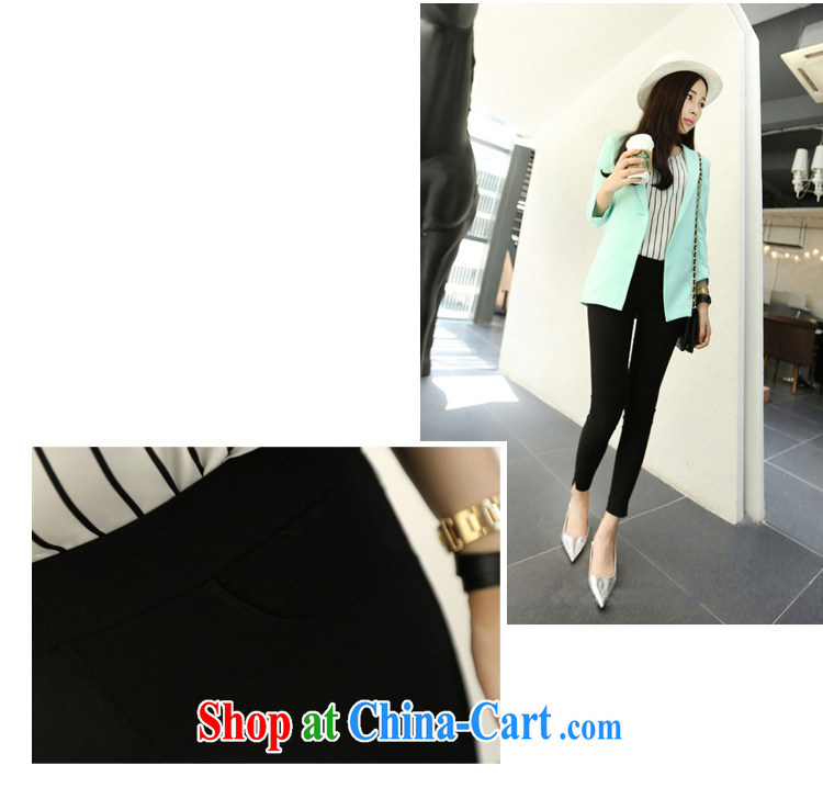 flower girl Isabelle 2015 Korean version of the new, thick MM larger Elastic waist high graphics skinny legs pencil Trousers tight leisure 9 pants D 1768 black 3 XL (155 - 180 ) pictures, price, brand platters! Elections are good character, the national distribution, so why buy now enjoy more preferential! Health