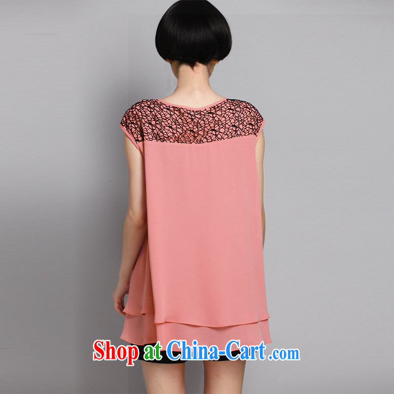 Mephidross economy honey, and indeed increase, female summer 2015 new emphasis on sister Korean video thin ice woven shirts 1355 pink large code XL 125 jack, evergreens economy honey (MENTIMISI), online shopping