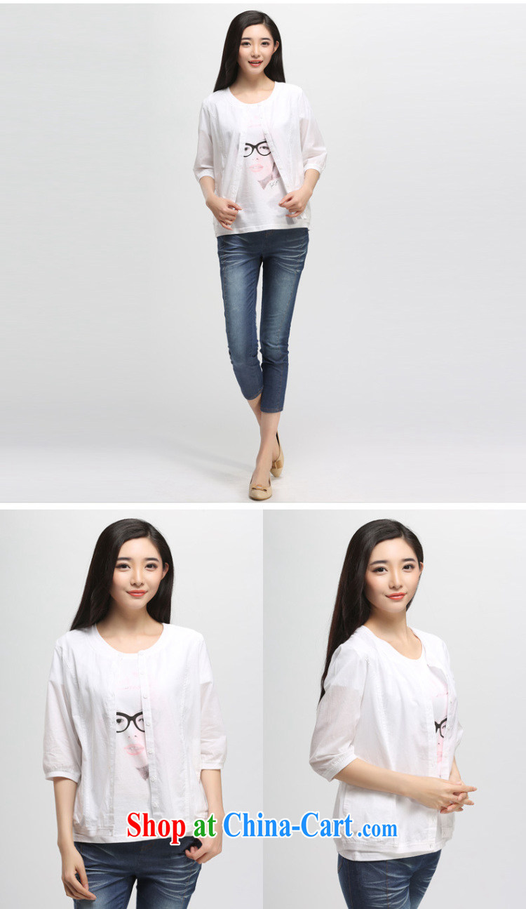 Water by 2015 summer new products and indeed increase, female fat mm 7 cuff cotton T-shirts female S XJ 15 4766 white XL pictures, price, brand platters! Elections are good character, the national distribution, so why buy now enjoy more preferential! Health