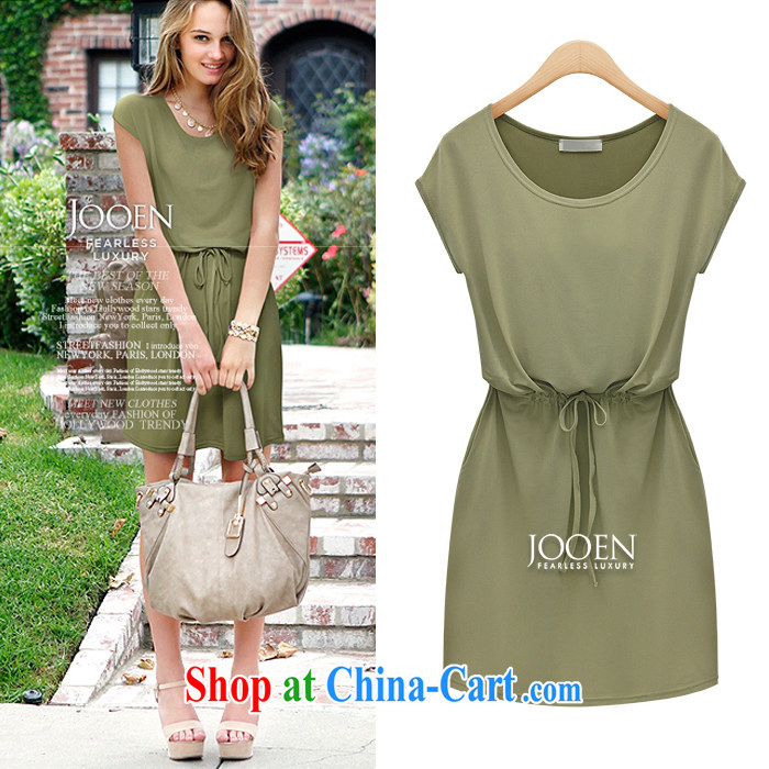 o Ya-ting 2015 New, and indeed increase, female summer fat, female video thin short-sleeve dress girls army green 5 XL recommends that you 175 - 200 Jack pictures, price, brand platters! Elections are good character, the national distribution, so why buy now enjoy more preferential! Health