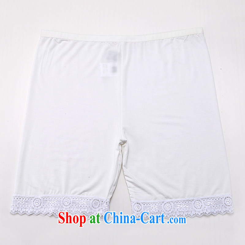 cheer for the code summer new products safety trousers anti-Go underwear lace lace 100 ground 3 solid Trouser press 2756 white 4XL, cross-sectoral provision (qisuo), shopping on the Internet