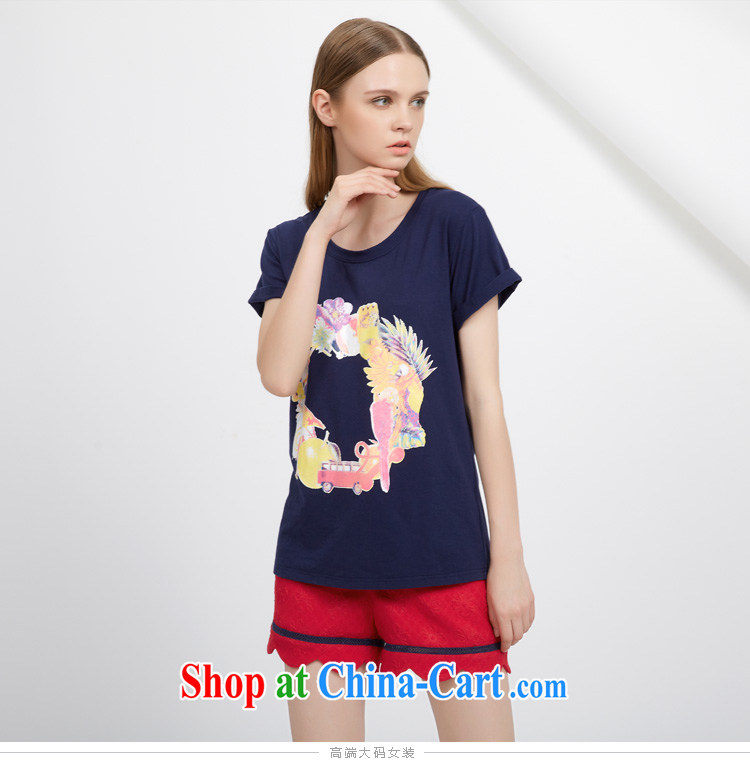 cheer for 2015 XL girls thick MM summer new Korean version 100 to stamp graphics thin black-out poverty short-sleeved T shirt 2751 yellow 2 XL pictures, price, brand platters! Elections are good character, the national distribution, so why buy now enjoy more preferential! Health