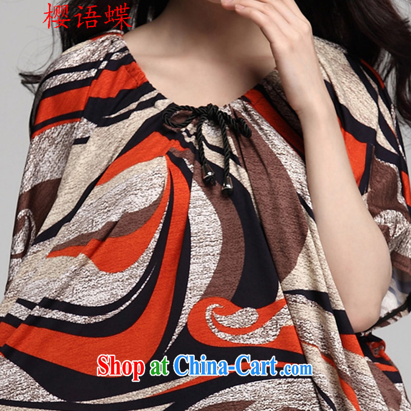 Cherry blossoms, butterfly 2015 summer new Korean lax 1000 birds, stamp duty ice silk, with the Code dress orange are codes, cherry, Butterfly (yintalkabutterfly), online shopping