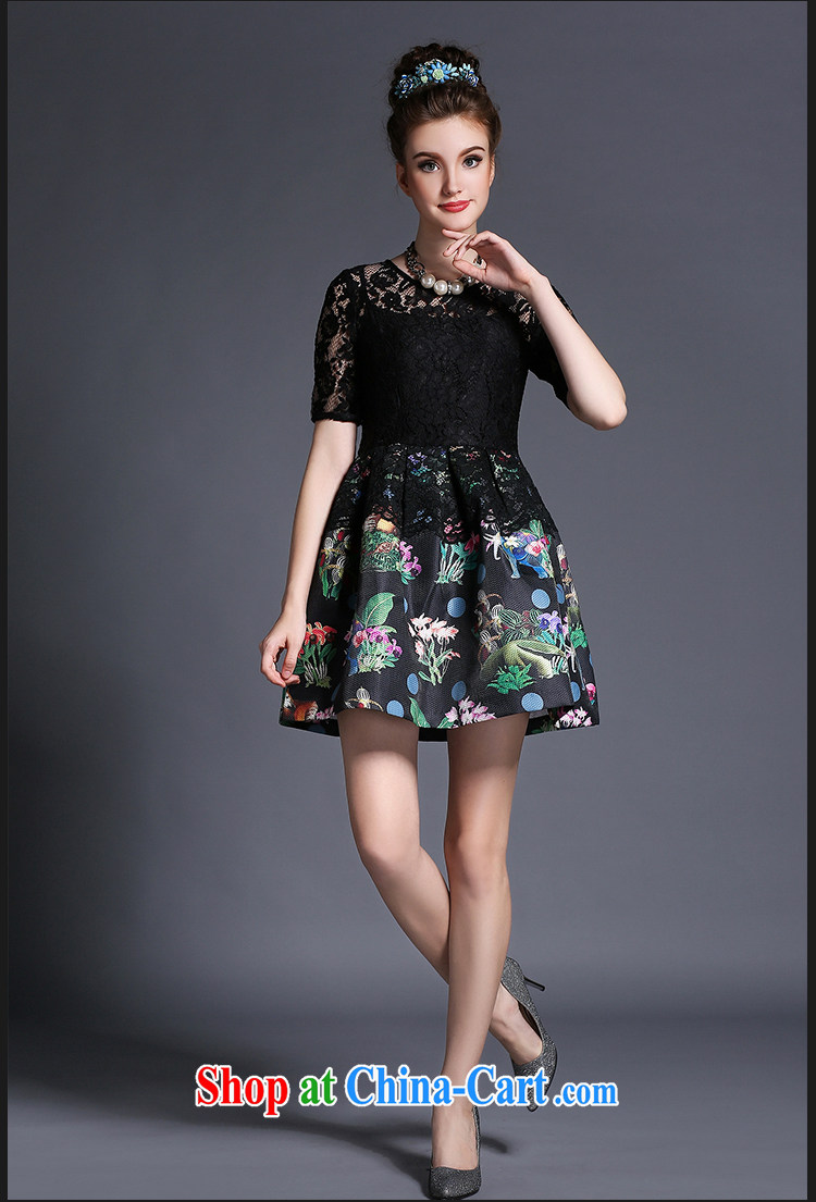 The Connie was a high-end European and American and indeed increase, female Jack 200 mm thick summer 2015 New Style stamp short-sleeved lace dresses G 692 black XXXL pictures, price, brand platters! Elections are good character, the national distribution, so why buy now enjoy more preferential! Health