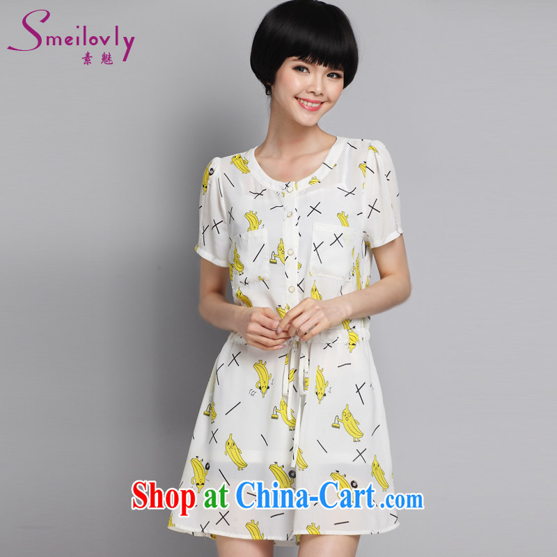 Director of summer 2015 with new products 200 jack and indeed XL women mm thick short-sleeved and stylish graphics thin dresses 2884 fall in love with a template large white code 5 200 XL about Jack