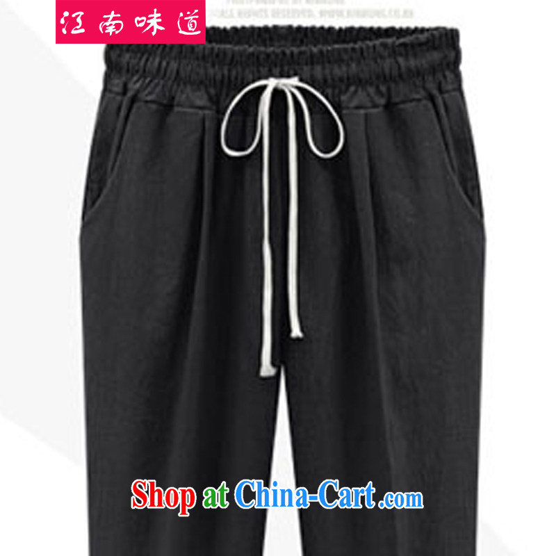 taste in Gangnam-gu, the female pants thick sister summer graphics thin thick girls with relaxed version linen elasticated waist straps pants 5131 light green 5 XL recommendations 180 - 200 jack, Gangnam-gu, taste, and shopping on the Internet